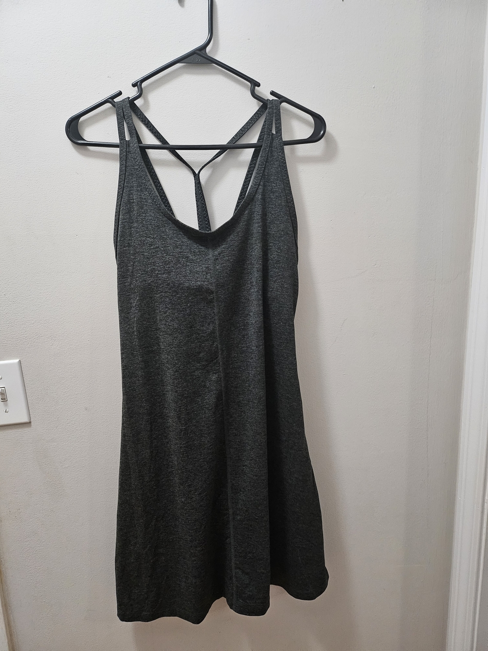 Patagonia Charcoal Gray Strappy Tank Dress